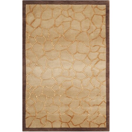 Safavieh 10 x 14 ft. Rectangle Contemporary Tibetan Gold Hand Knotted Rug TB421A-10